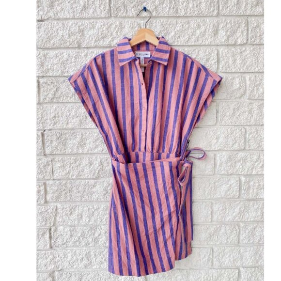 Apiece Apart Catania Wrap Mini Dress - Picture 2 of 10